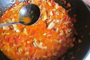 Tortilla cu pui si sos Fajita