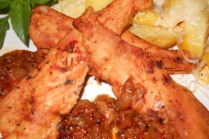 Piept de pui cu ardei la cuptor