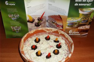 Pasta de branza cu castraveti