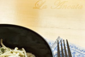 Spaghete cu sos de spanac