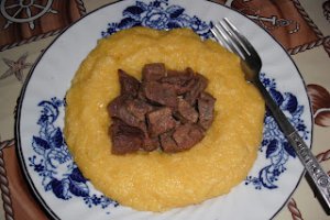Pastrama cu mamaliguta