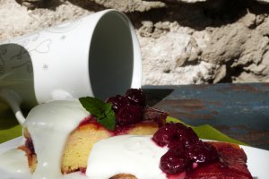 Budinca cu branza si visine