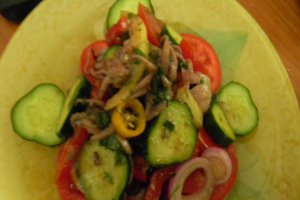 Salata cu calamar afumat