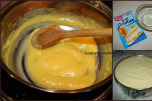 Tort cu mousse de piersici