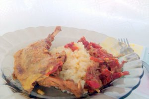 Friptura de fazan cu legume si cus-cus