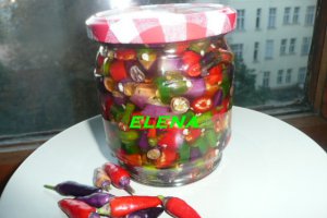 Ardei iute la borcan pentru iarna