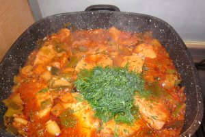 Cotlete de porc cu praz
