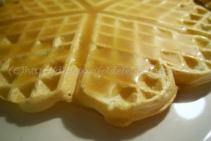 Gauffre cu caramel si banane