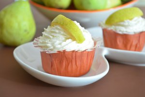 Coconut Pear Cupcakes