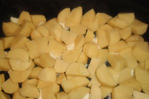 Cartofi cu kaizer si legume la cuptor (reteta cu numarul 100)