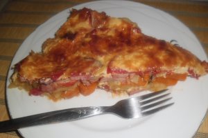 Cartofi cu kaizer si legume la cuptor (reteta cu numarul 100)