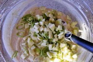 Tarta aperitiv cu dovlecel si praz