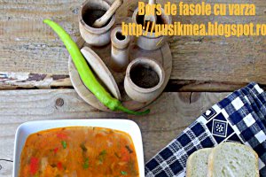 Bors de fasole cu varza