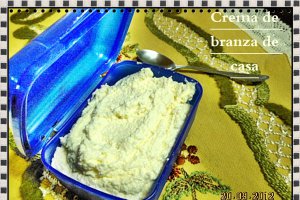 Crema de branza de casa