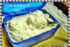 Crema de branza de casa