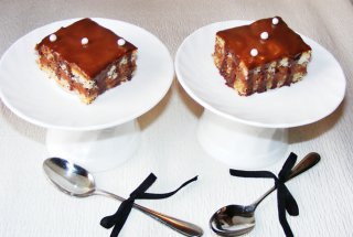 Prajitura cu mac si ganache de ciocolata