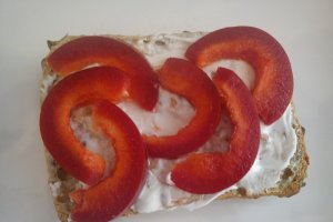 Sandwich cu Ceva fin, legume, pastrama si ou
