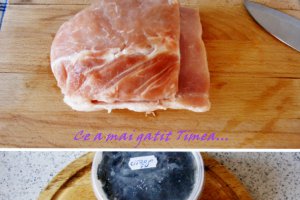 Rulada de porc cu carnat afumat