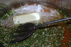 Orez brun cu legume si fructe de mare