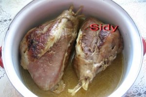 Pulpe de curcan umplute cu ficatei