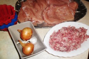 Cosulete din piept de pui cu garnitura de cartofi