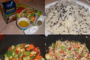 Orez salbatic cu legume