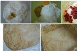 Tarta cu branza si zmeura