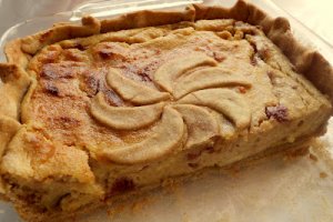 Tarta cu branza si zmeura