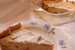 Tarta cu branza si zmeura