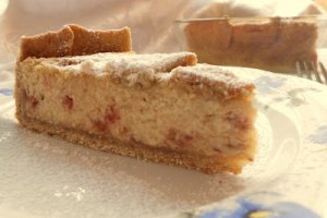 Tarta cu branza si zmeura