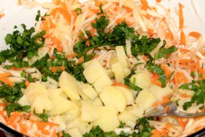 Salata de cruditati cu cartof copt