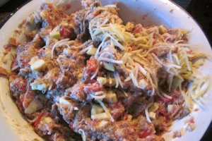 Tarta cu legume de sezon si carne
