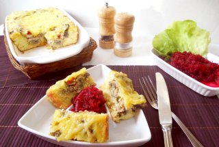Tartă(plăcintă) cu pui şi ciuperci