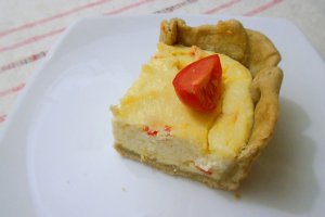 Tarta cu branza, ardei si schinduf