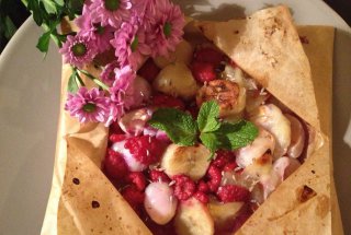 Papillotes cu fructe si lavanda