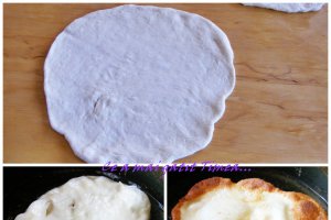 Langos cu cascaval sau zahar pudra