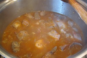 Tocanita cu organe de miel