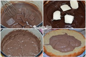 Tort cu ciocolata, fructe de padure si frisca - pt sarbatoritele de astazi!