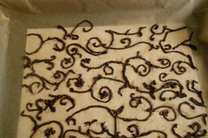 Swiss roll cu mascarpone, rodie si goji 