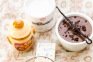 Mousse de ciocolata cu dovleac si fleur de sel