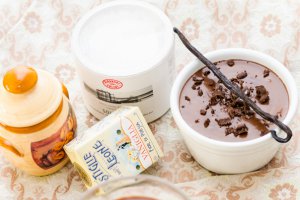 Mousse de ciocolata cu dovleac si fleur de sel