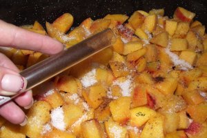 Prajitura cu piersici