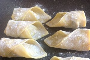 Wonton vegan/ de post