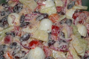 Salata cu miez de lapte