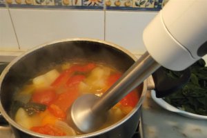 Supa de legume cu spanac