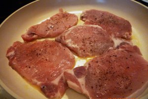 Cotlet de porc cu ciuperci
