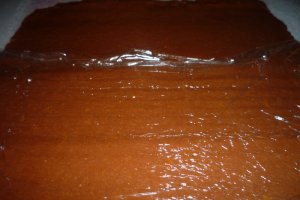 Prajitura cu ciocolata, branza dulce si portocale