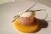 Scoici Saint-Jacques pe pat de mango cu spumă de vanilie şi lime-0