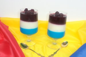 Panna cotta Tricolor