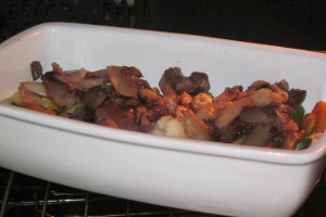 Calcan pe pat de legume